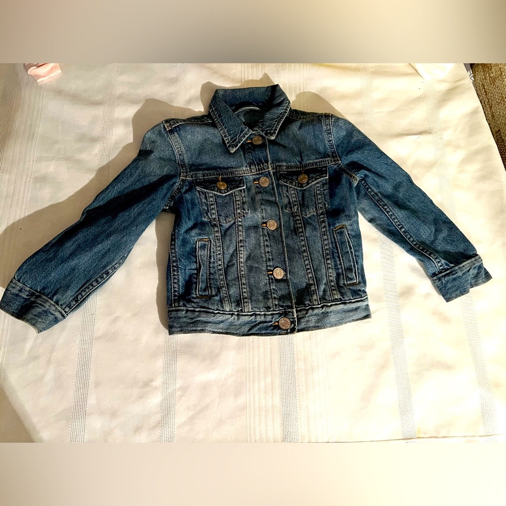 gap Kids Blue Denim Jacket size XS